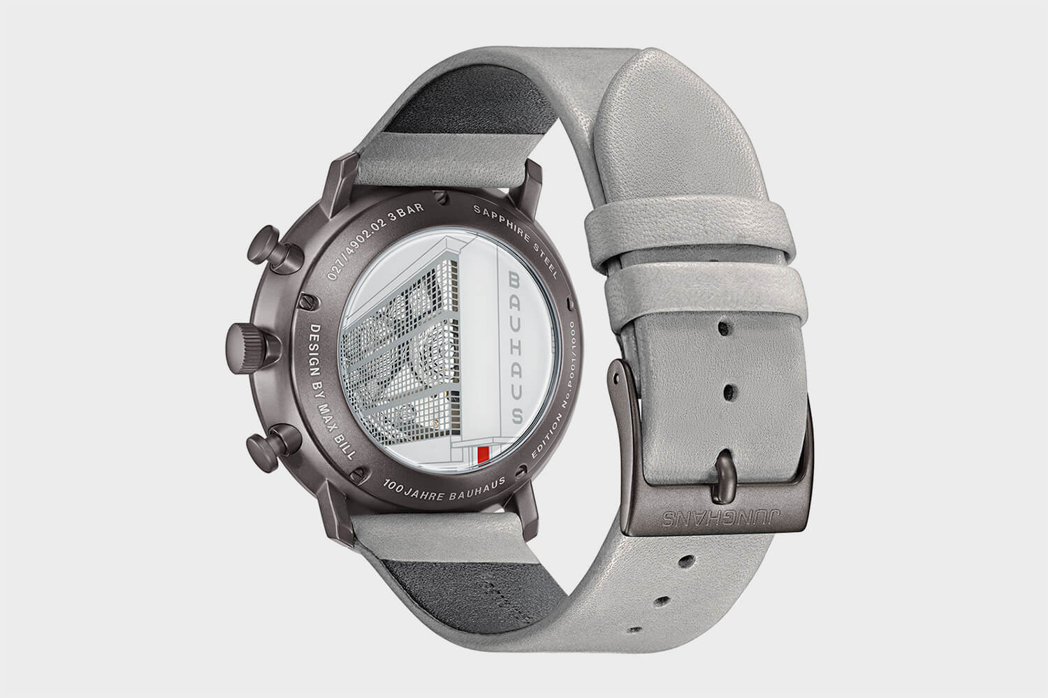 包豪斯Junghans Max Bill Chronoscope 100 Jahre Bauhaus 手表-復刻表