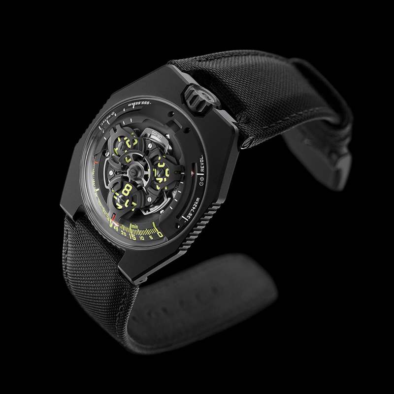 小眾手表:URWERK UR-100時空個性夜光手表-復(fù)刻表