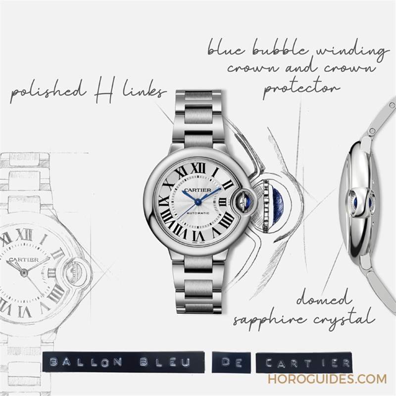 這優(yōu)雅的代名詞,其實藏著與眾不同的前衛(wèi)基因|Ballon Bleu de Cartier腕表-復(fù)刻表