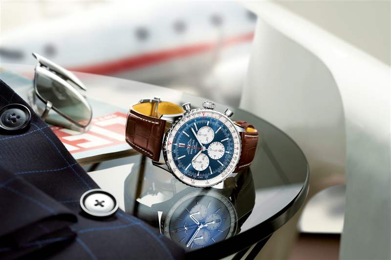 NAVITIMER B01 CHRONOGRAPH 46航空計(jì)時(shí)腕錶(圖片來(lái)源:Breitling) Breitling原版飛行員腕表70周年致敬復(fù)刻作超越前代的時(shí)尚魅力-復(fù)刻表