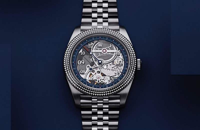 (Source:Artisans de Genève) 意大利鋼門GiGi勞力士Datejust鏤空改裝表極吸睛命名:孤獨時光-復(fù)刻表