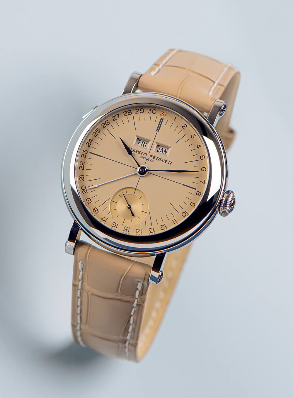 限量5枚!Laurent Ferrier Galet年歷校片復古手表-復刻表