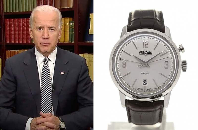 Vulcain 50s Presidents' Watch Automatic Steel 【特朗普vs拜登】美國總統(tǒng)候選人腕上會戴什么表?-復刻表