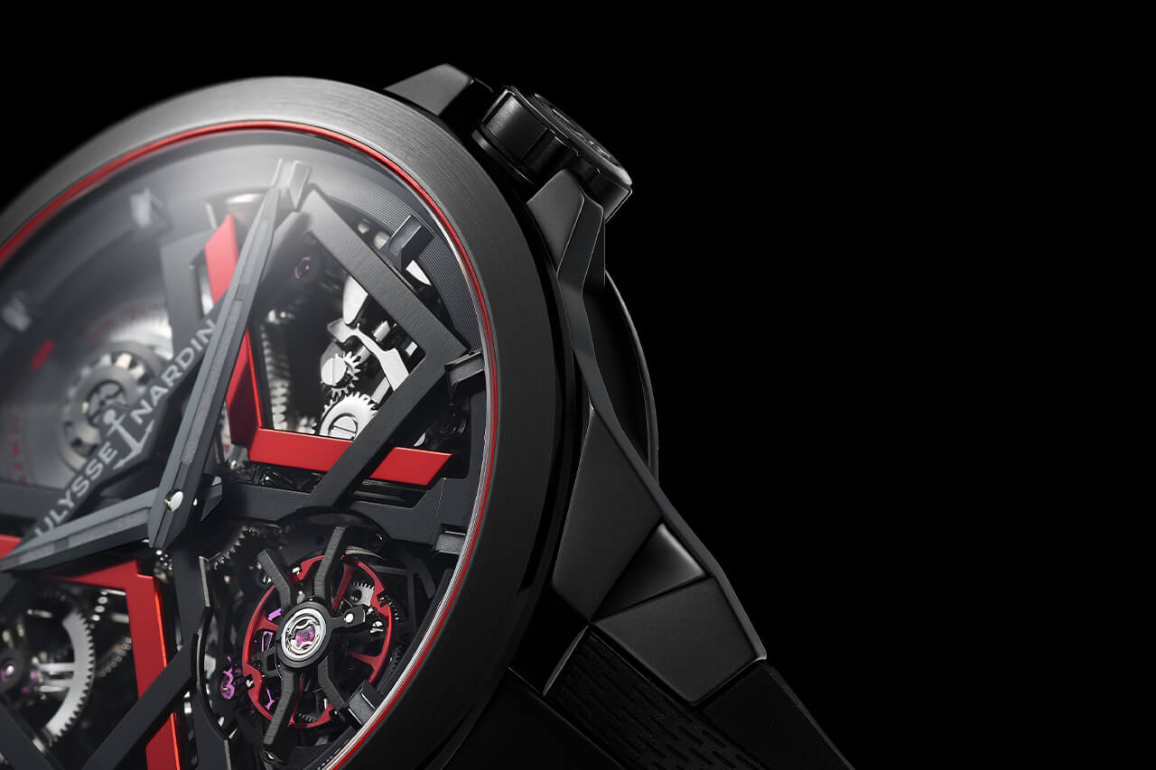 雅典表Ulysse Nardin Blast系列1723-400經(jīng)典機械設計腕表-復刻表