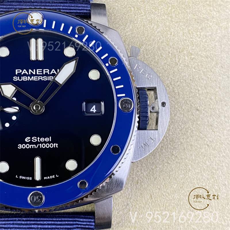 SBF廠(VS廠)新品沛納海pam1289藍(lán)色拋光圈口腕表做工如何-復(fù)刻表