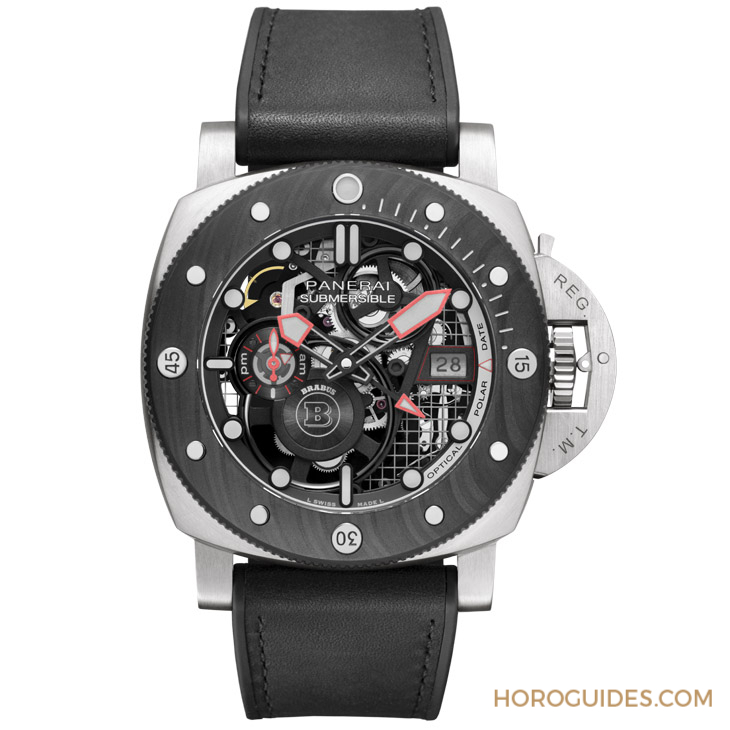 DMLS金屬鐳射燒結(jié)表殼加持!Panerai x Brabus聯(lián)名表第四代現(xiàn)身:Submersible S eTitanio PAM01403-復(fù)刻表