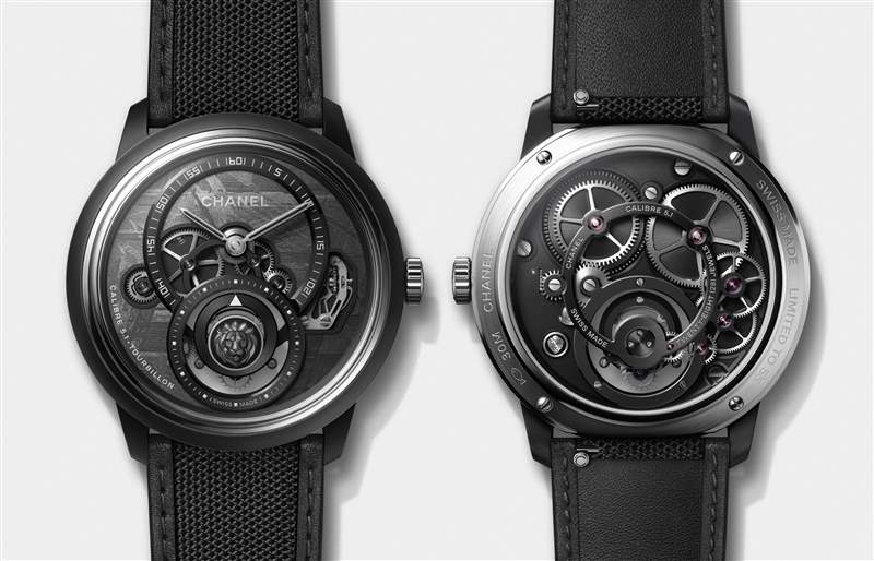 Chanel香奈兒新品亮點:Monsieur de Chanel隕石盤陀飛輪,J12 Cyber??netic黑白像素-復刻表