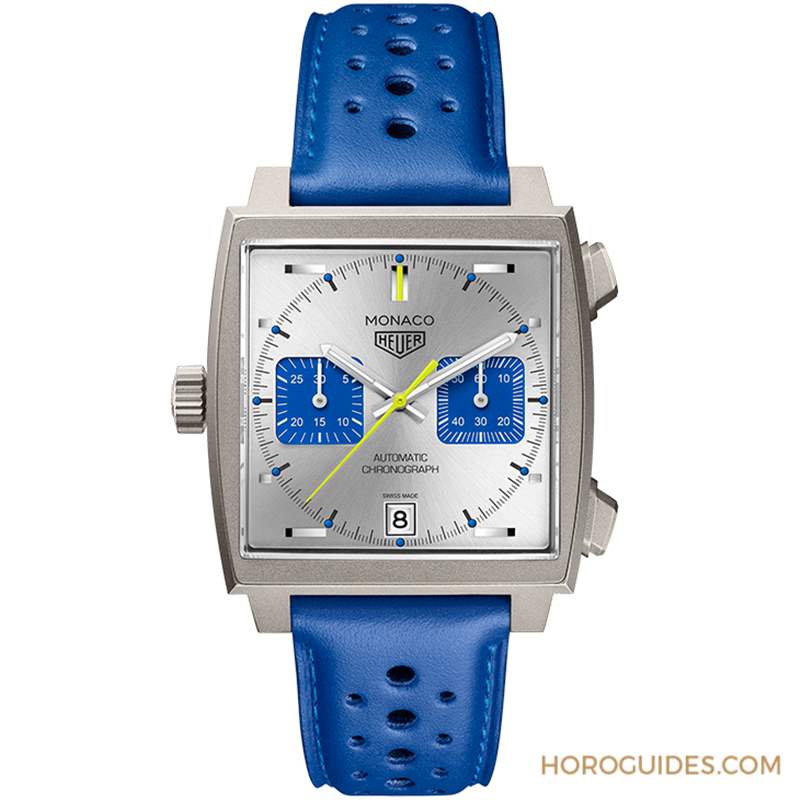 TAG HEUER - 法國賽車藍來了，TAG Heuer Monaco計時碼表限量新色亮相