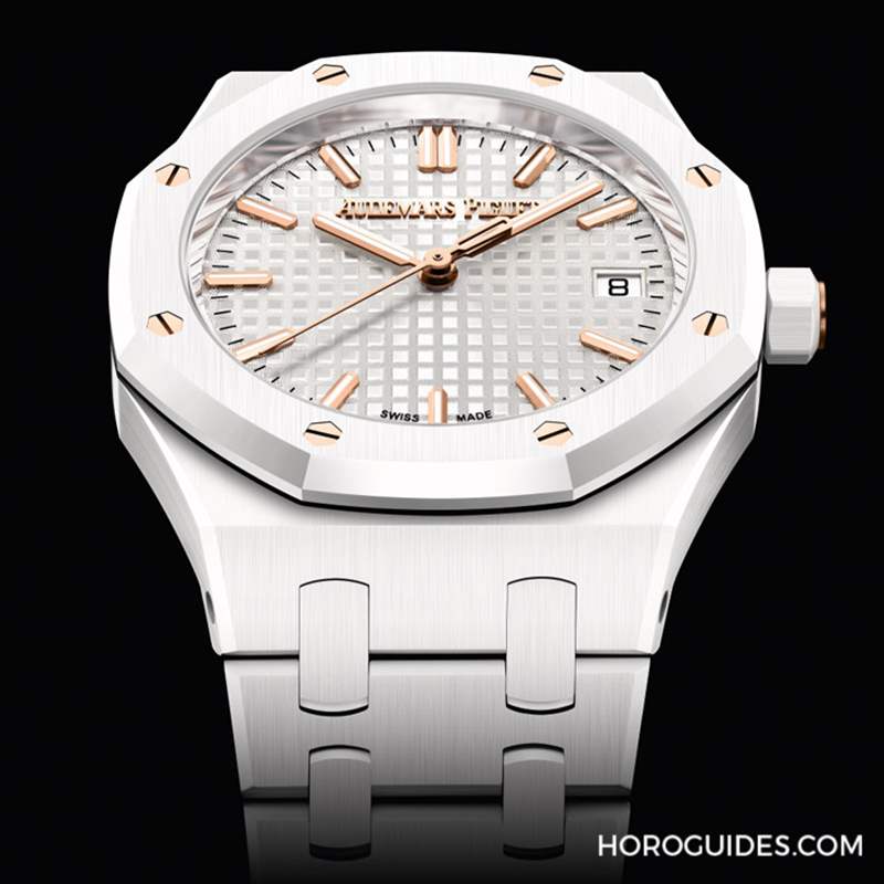 AUDEMARS PIGUET - 白色陶瓷版！ 愛彼皇家橡樹34毫米自動上鏈腕表雪白登場