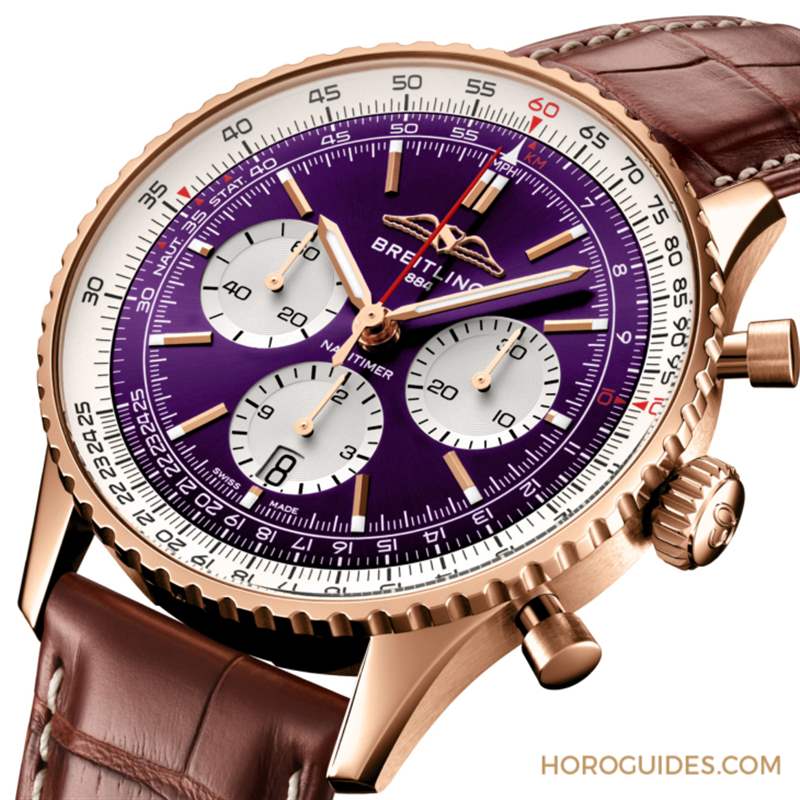 BREITLING - 大勢紫色貴氣外露 百年靈Navitimer B01臺(tái)北101限量表