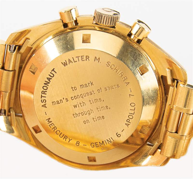 美國宇航員Walter Schirra擁有的OMEGA Speedmaster金殼紀念版腕表以190萬美元拍賣成交 美國宇航員Walter Schirra擁有的OMEGA Speedmaster金殼紀念版腕表以190萬美元拍賣成交-復刻表
