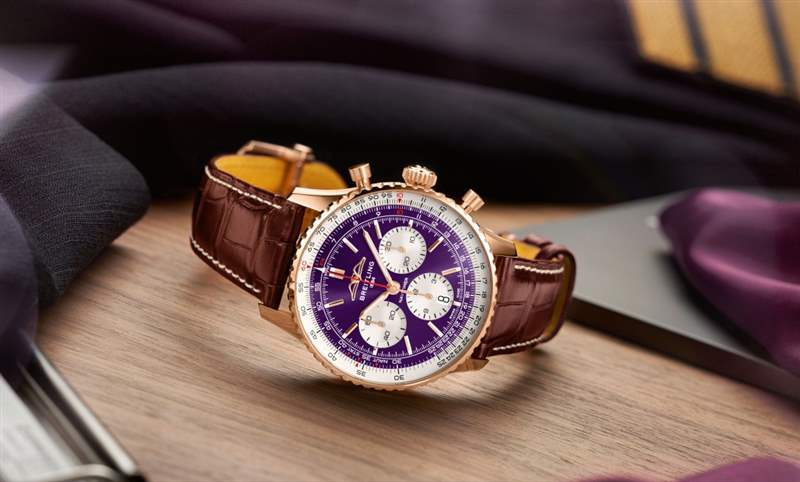 大勢紫色貴氣外露百年靈Navitimer B01臺(tái)北101限量表-復(fù)刻表