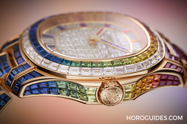 PATEK PHILIPPE - Ladies First！ 百達翡麗最新Aquanaut Luce「彩虹」三問表與Nautilus織紋復(fù)合表帶