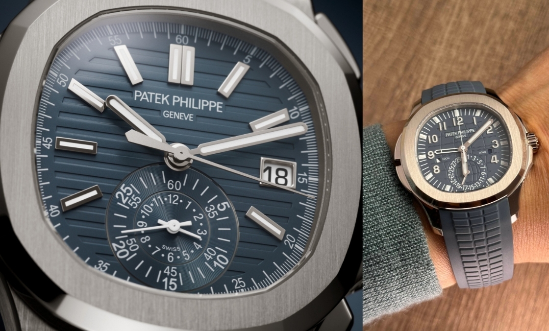 PATEK PHILIPPE - 乳光藍灰面活力風，復雜功能運動表齊換色｜PATEK PHILIPPE Nautilus、Aquanaut新款