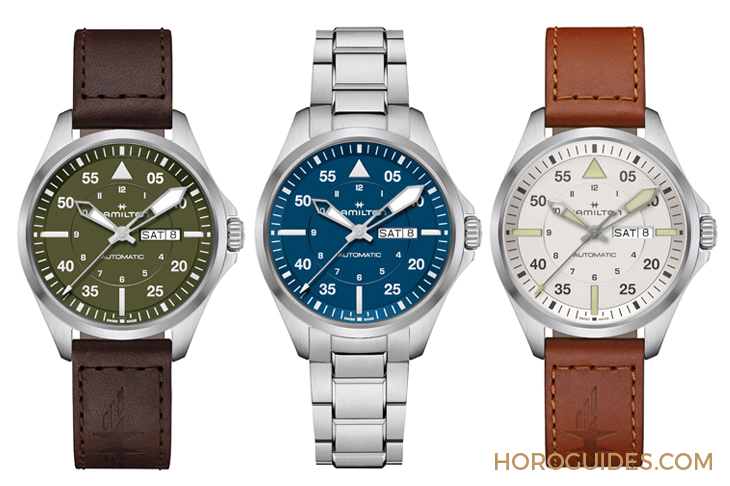 HAMILTON - 設(shè)計微調(diào)、新增尺寸，HAMILTON Khaki Aviation Pilot系列七款新作再現(xiàn)軍風(fēng)