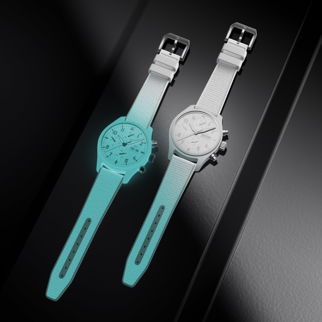 首創(chuàng)全夜光陶瓷! IWC發(fā)表專利Ceralume?夜光瓷技術(shù)-復刻表