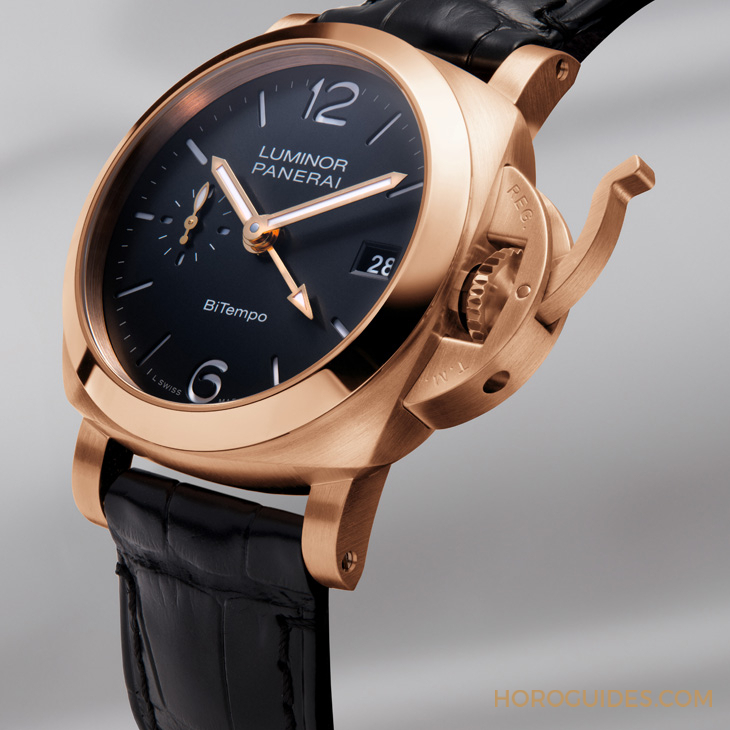 PANERAI - 以Goldtech貴金屬材質入作！ PANERAI Luminor Quaranta BiTempo腕表再添一延伸新作PAM01641