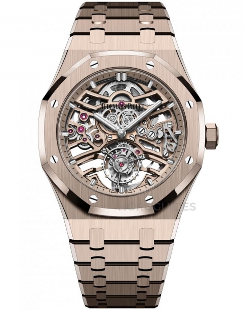 AUDEMARS PIGUET - ROYAL OAK - 26735ST. OO.1320ST.02 - 不銹鋼 VS 沙金你更愛哪一種？ AP愛彼Royal Oak自動上鏈飛行陀飛輪鏤空腕表Ref.26735